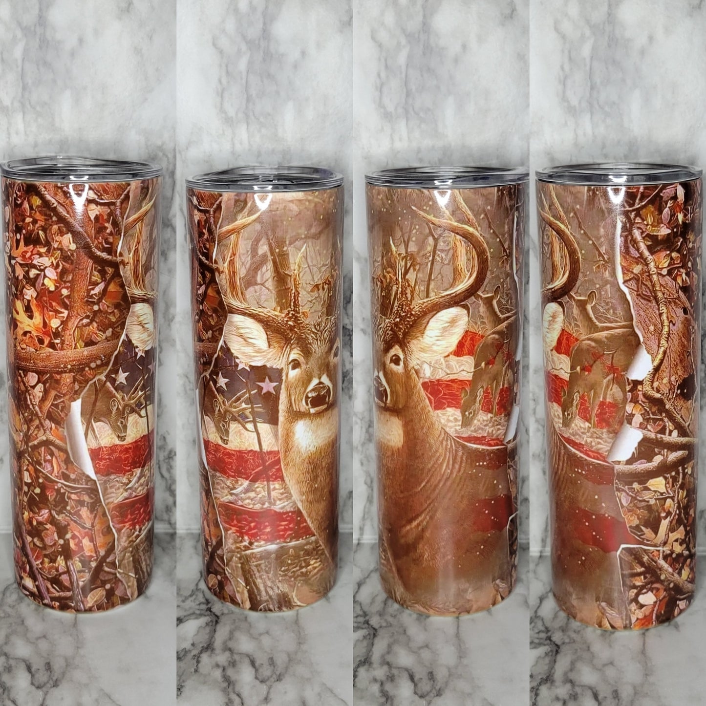 Deer Hunter - 20oz Skinny Stainless Steel Tumbler