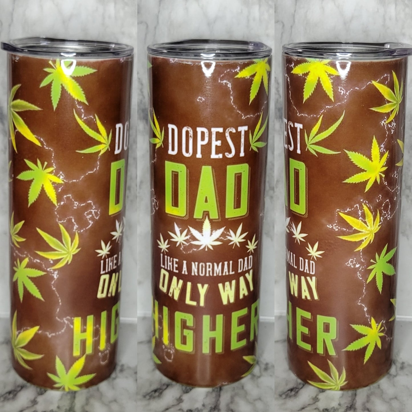 Dopest Dad - 20oz Skinny Stainless Steel Tumbler